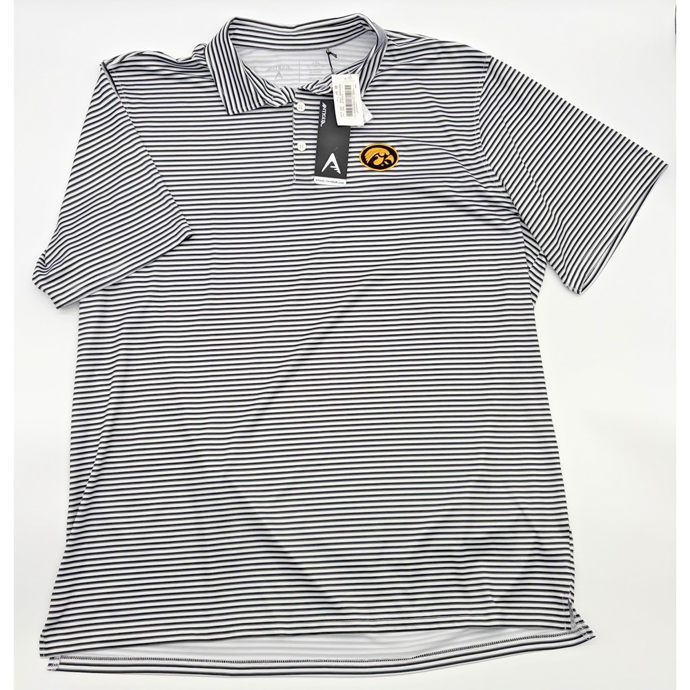 Iowa Hawkeyes Polo Shirt Antigua Mens 2XL NWT